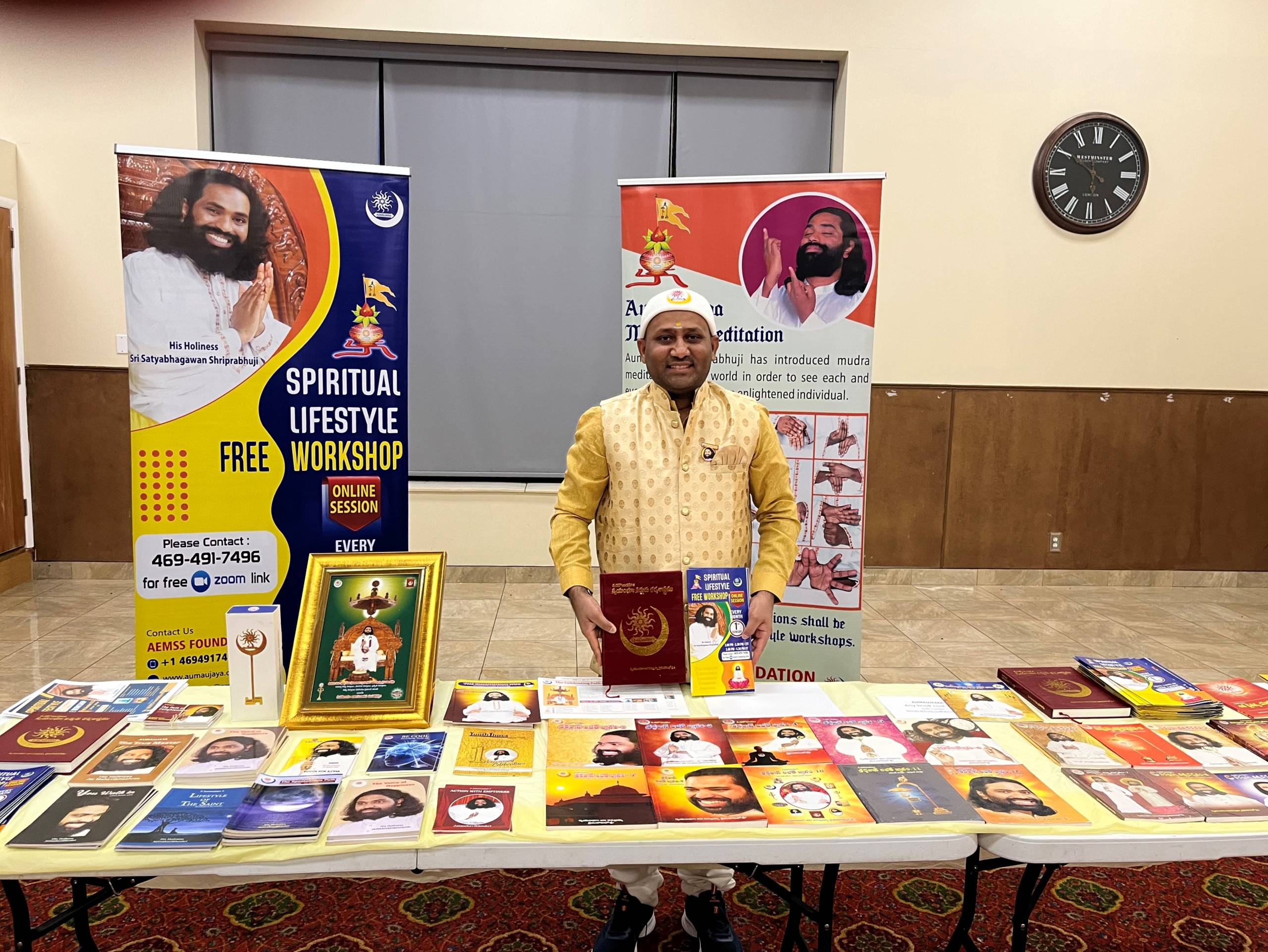 Spiritual Books Stall at India Association, Gandhi Center, St.Louis,US